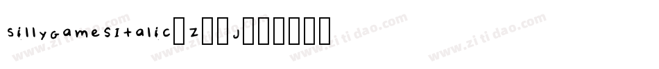 SillyGamesItalic-Z49J字体转换