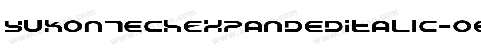 YukonTechExpandedItalic-o8y0字体转换
