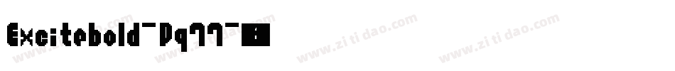 Excitebold-Pq77字体转换