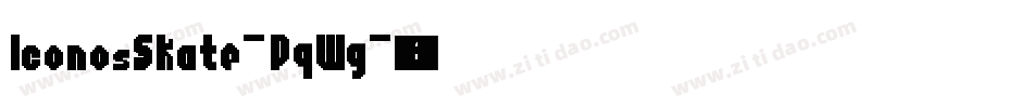 IconosSkate-PqWg字体转换