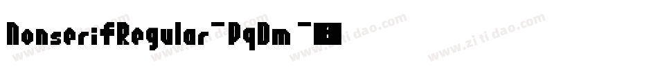 NonserifRegular-PqDm字体转换