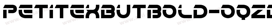 PetitexbutBold-OqZd字体转换
