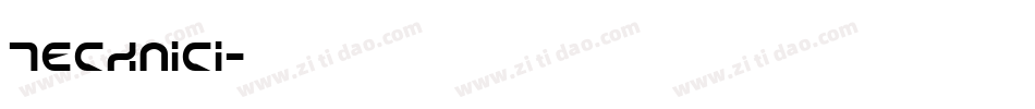 TECHNICI字体转换