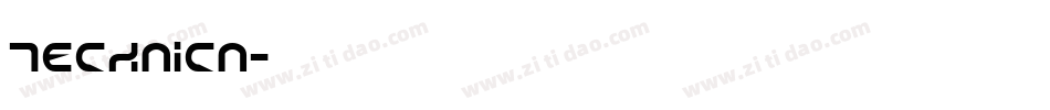 TECHNICN字体转换