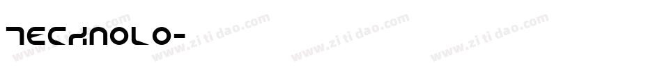 TECHNOLO字体转换