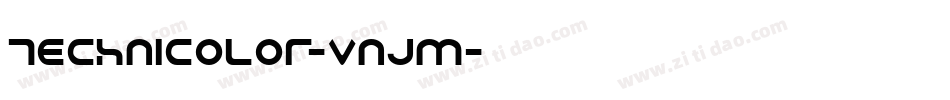 Technicolor-vnJM字体转换