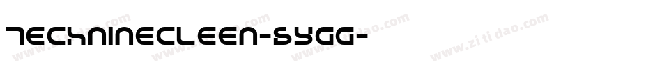 Techninecleen-6Ygg字体转换