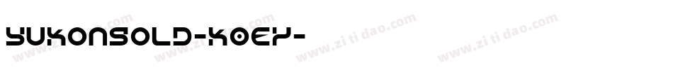 YukonGold-K0Ey字体转换