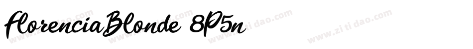 FlorenciaBlonde-8P5n字体转换