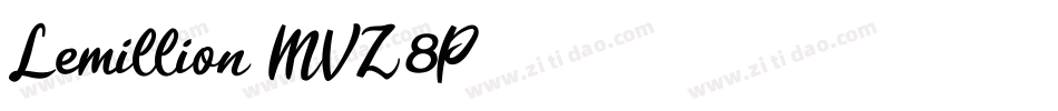 Lemillion-MVZ8P字体转换