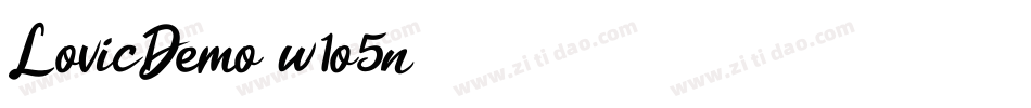 LovicDemo-w1o5n字体转换 LovicDemo-w1o5n字体转换