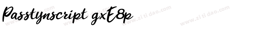 Passtynscript-gxE8p字体转换