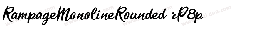 RampageMonolineRounded-rP8p字体转换