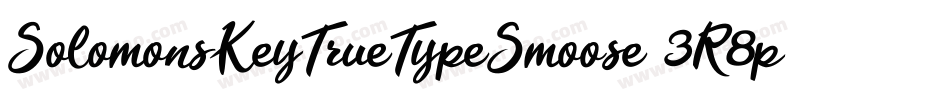 SolomonsKeyTrueTypeSmoose-3R8p字体转换