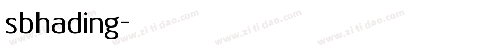 sbhading字体转换