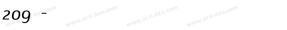 209号字体转换
