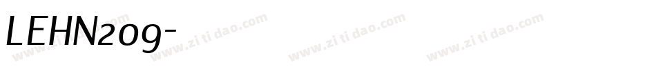 LEHN209字体转换