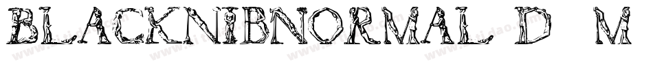 BlacknibNormal-DL8m字体转换