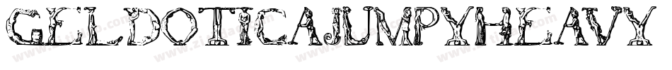 Geldoticajumpyheavy-3n1G字体转换 Geldoticajumpyheavy-3n1G字体转换