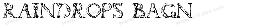 Raindrops-B1G5字体转换