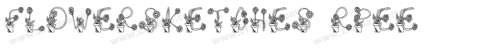 Flowersketches-Rpee字体转换