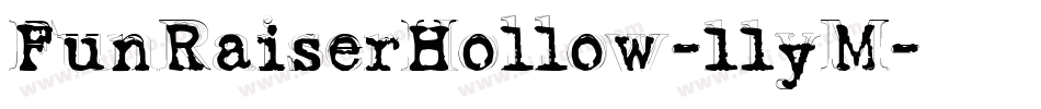 FunRaiserHollow-11yM字体转换