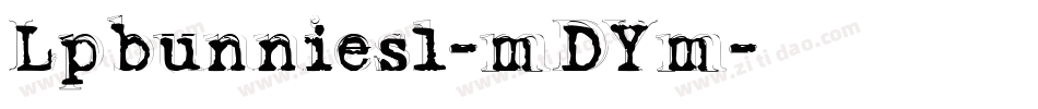 Lpbunnies1-mDYm字体转换