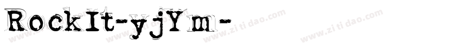 RockIt-yjYm字体转换