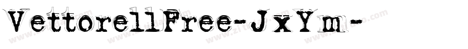 VettorellFree-JxYm字体转换