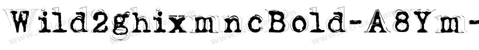 Wild2ghixmncBold-A8Ym字体转换 Wild2ghixmncBold-A8Ym字体转换