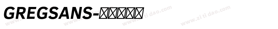 GREGSANS字体转换