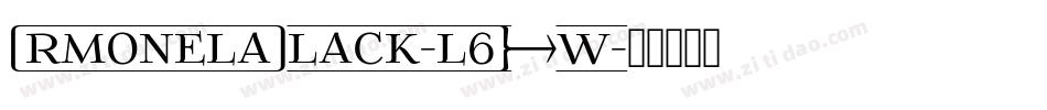 ArmonelaBlack-l6Xw字体转换