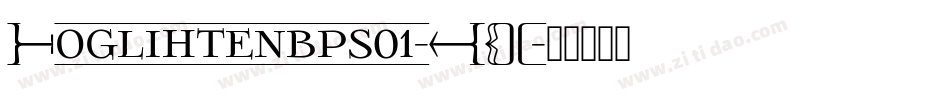 Foglihtenbps01-WOBA字体转换