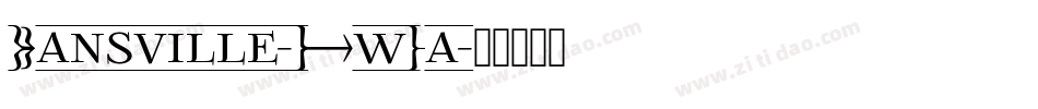 Hansville-XwDa字体转换