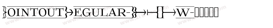 PointoutRegular-VEXw字体转换