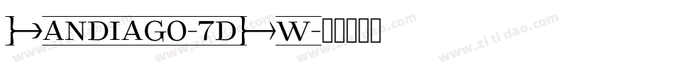 Sandiago-7dXw字体转换