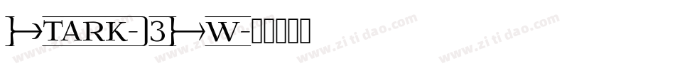 Stark-B3Xw字体转换