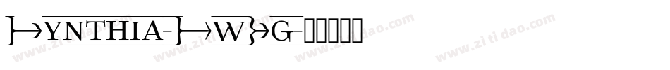 Synthia-XwRg字体转换 Synthia-XwRg字体转换