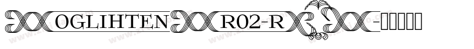 FoglihtenFr02-rDWK字体转换