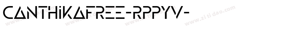 CanthikaFree-RppyV字体转换