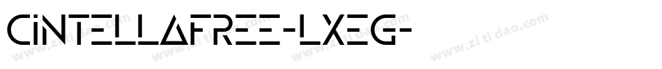 CintellaFree-LxeG字体转换