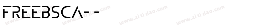 FREEBSCA-1字体转换
