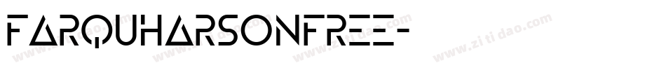 FarquharsonFree字体转换