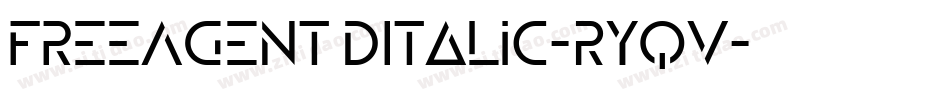 FreeAgent3DItalic-RYqV字体转换