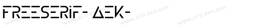 FreeSerif-4aeK字体转换