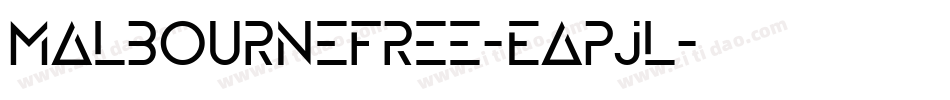 MalbourneFree-Eapjl字体转换