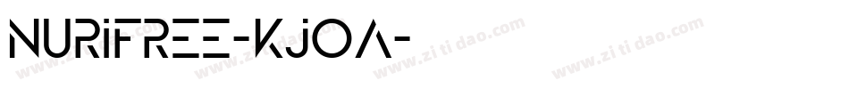 NuriFree-KjOA字体转换