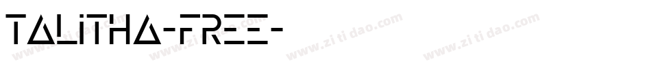 Talitha-free字体转换