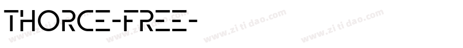 Thorce-Free字体转换