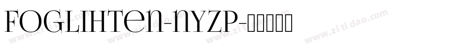 Foglihten-nYZP字体转换